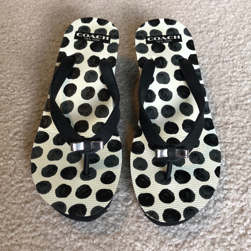 EUC Coach Flip Flops - Size 7